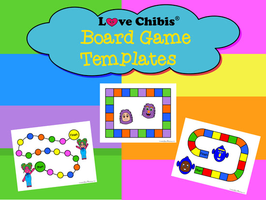 Love Chibis Board Game Template