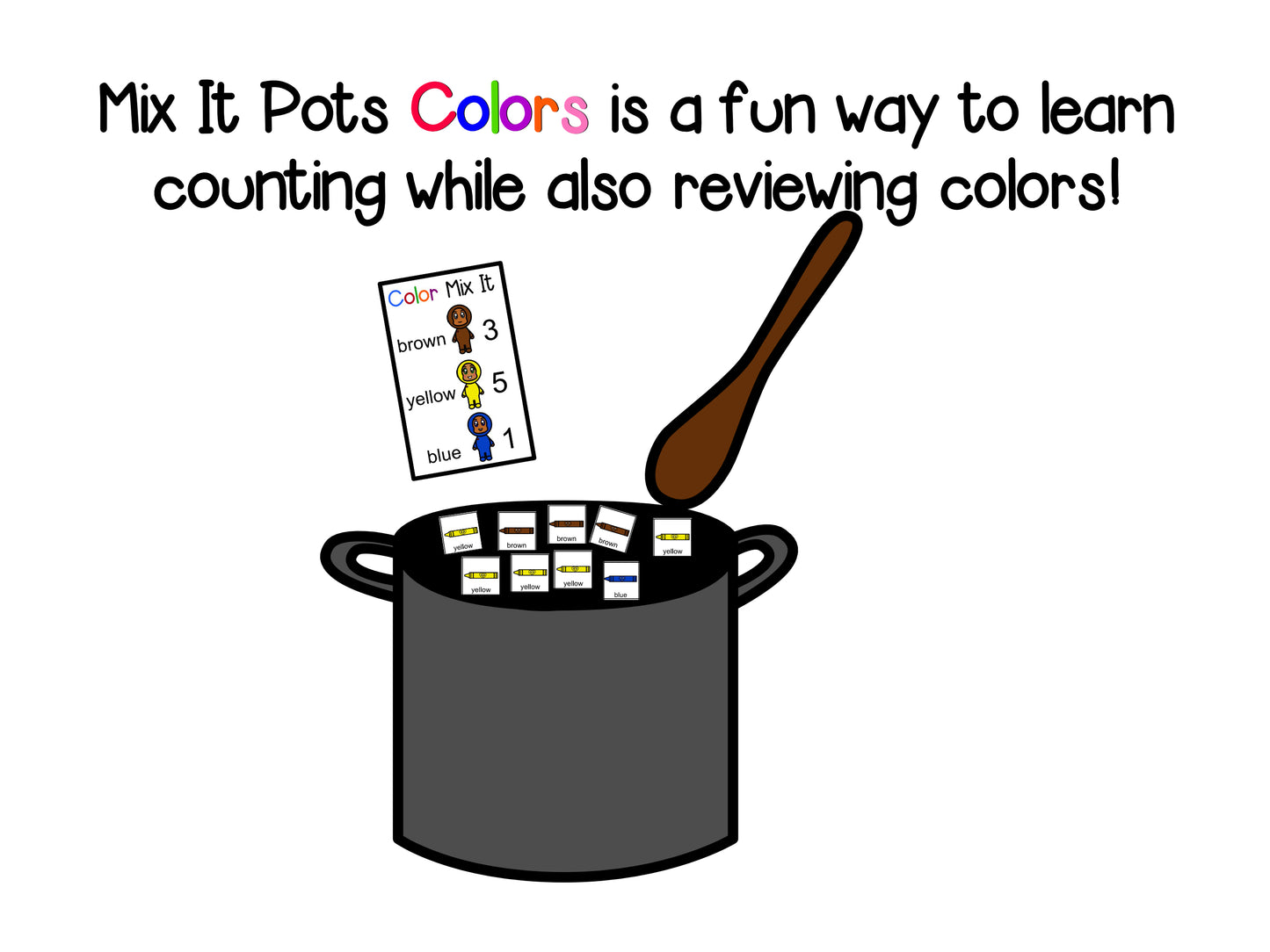 Love Chibis® Mix It Pots - Counting with Colors