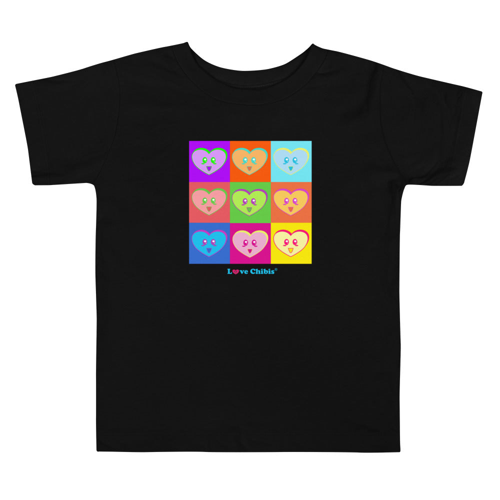 Love Chibis® Heart Mosaic Toddler Short Sleeve Tee