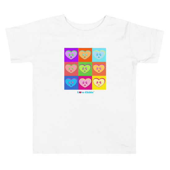 Love Chibis® Heart Mosaic Toddler Short Sleeve Tee