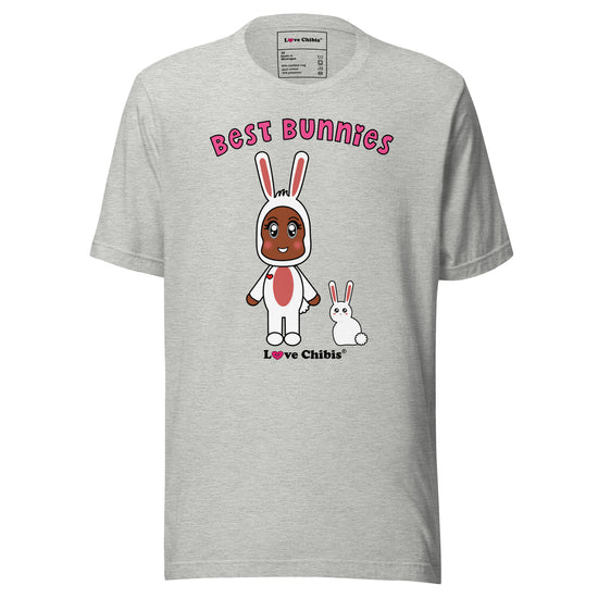 Load image into Gallery viewer, Love Chibis® Best Bunnies Adult Unisex Short Sleeved T-Shirt

