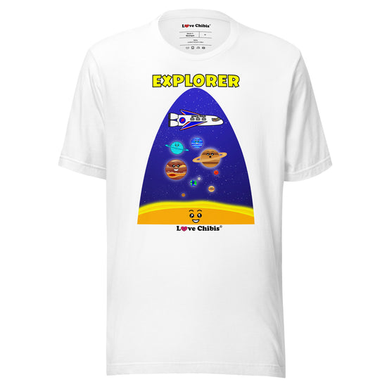 Love Chibis® Explorer Adult Unisex Short Sleeved T-Shirt