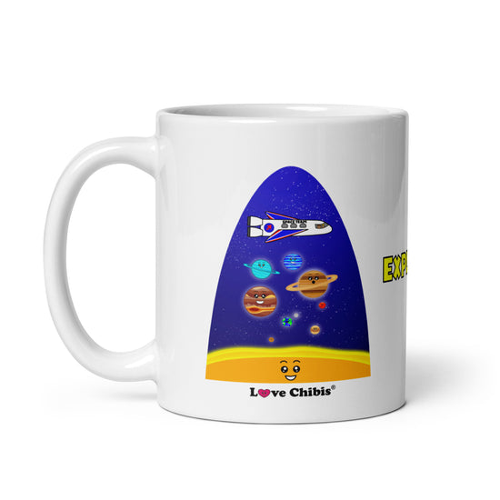 Love Chibis® Explorer White Glossy 11 oz Mug
