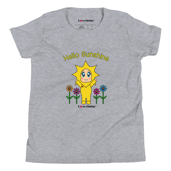 Load image into Gallery viewer, Love Chibis® Hello Sunshine Youth Short Sleeved T-Shirt
