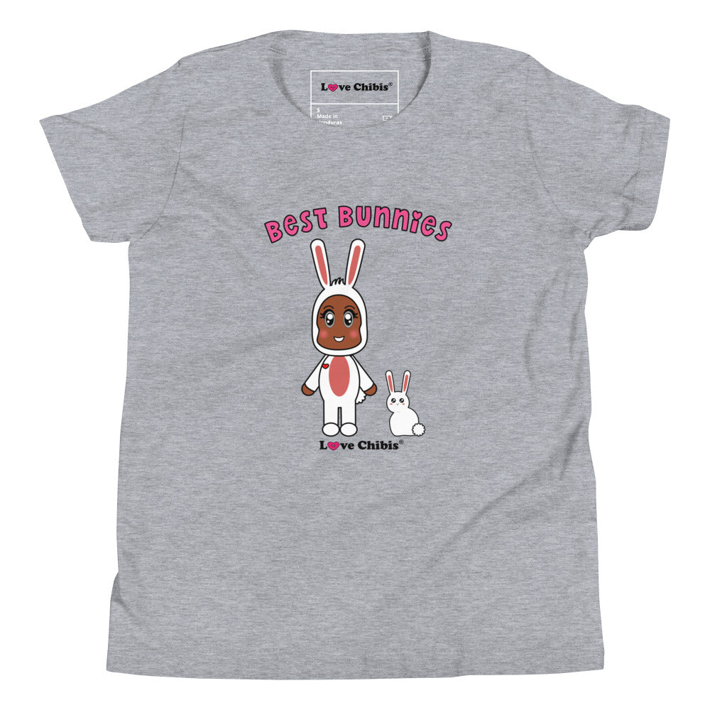 Love Chibis® Best Bunnies Youth Short Sleeve T-Shirt