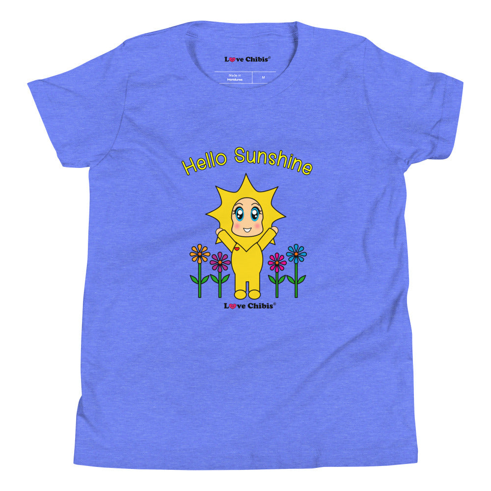 Load image into Gallery viewer, Love Chibis® Hello Sunshine Youth Short Sleeved T-Shirt
