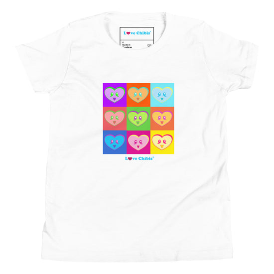 Love Chibis® Heart Mosaic Youth Short Sleeve T-Shirt